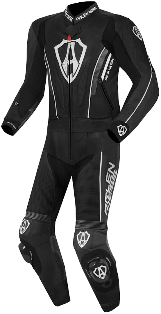Arlen Ness Losail 2-Teiler Lederkombi, schwarz-weiss, Größe 48, schwarz-weiss, Größe 48