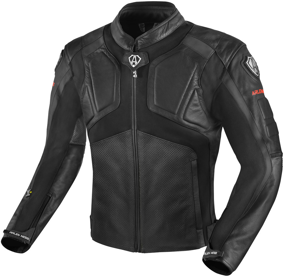 Arlen Ness Sportivo Motor lederen jas, zwart, afmeting 48