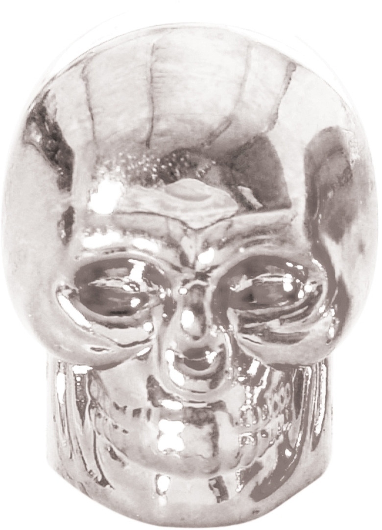 Oxford Skull Valve Caps, silver, silver, Size One Size