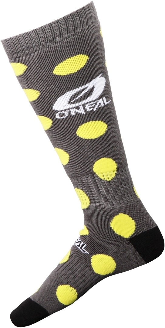 Oneal MX Candy Motocross Socks, grey-yellow, grey-yellow, Size One Size