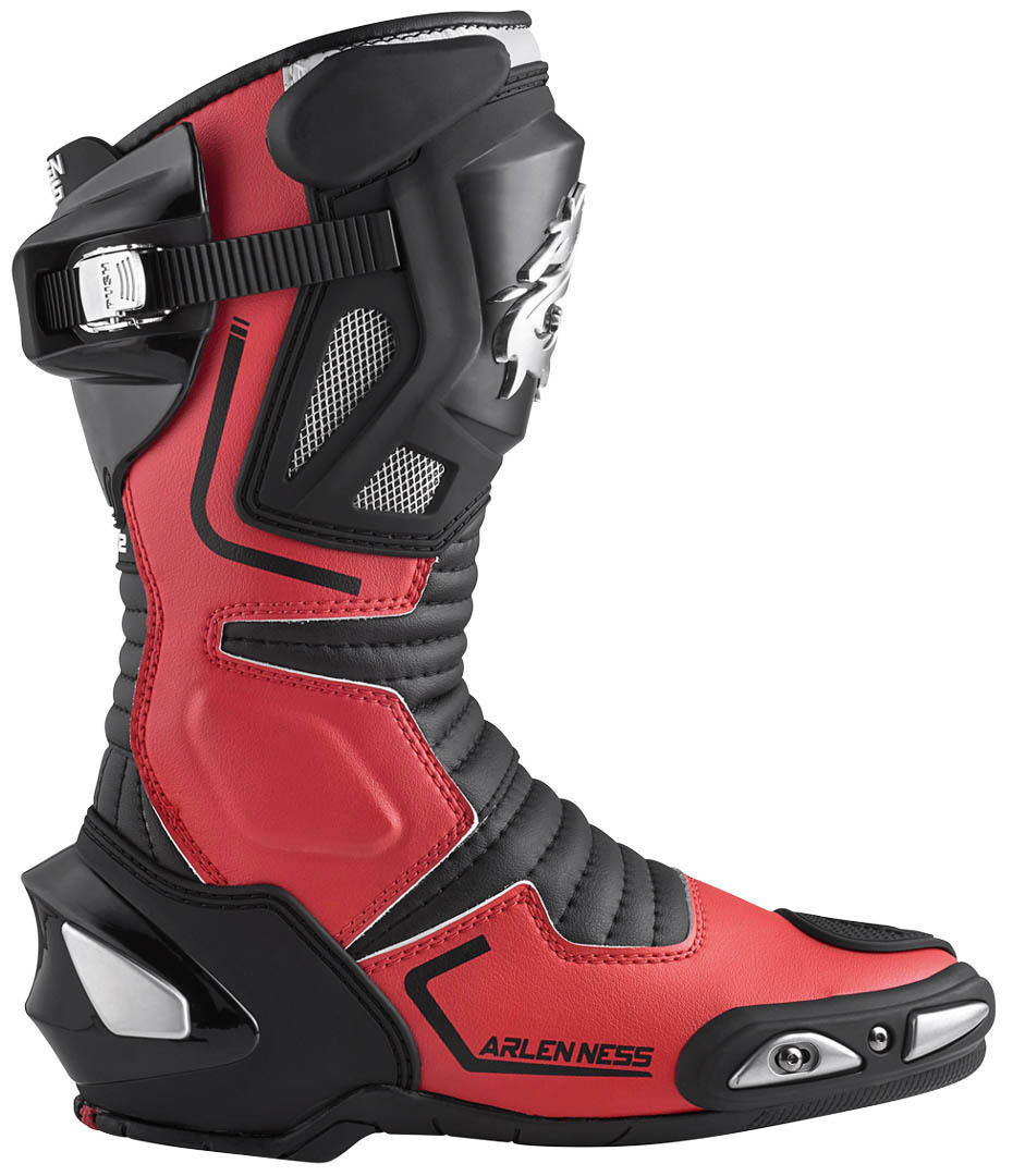 Photos - Motorcycle Boots Arlen Ness Sugello , black-red, Size 47 for Women 