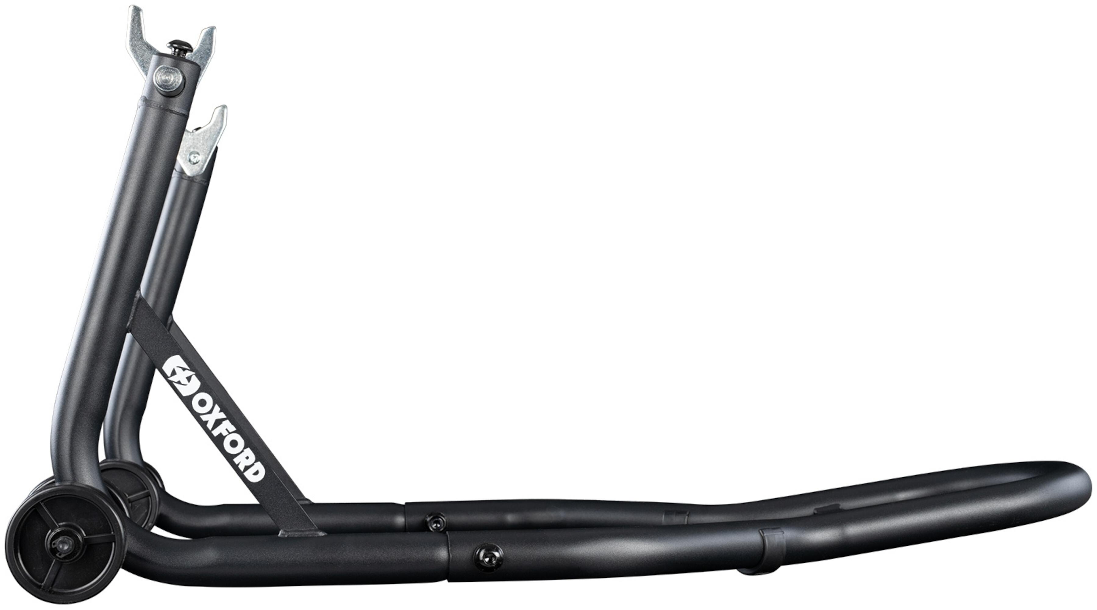 Side view of Oxford Black 2.0 Rear Mounting Stand for Men