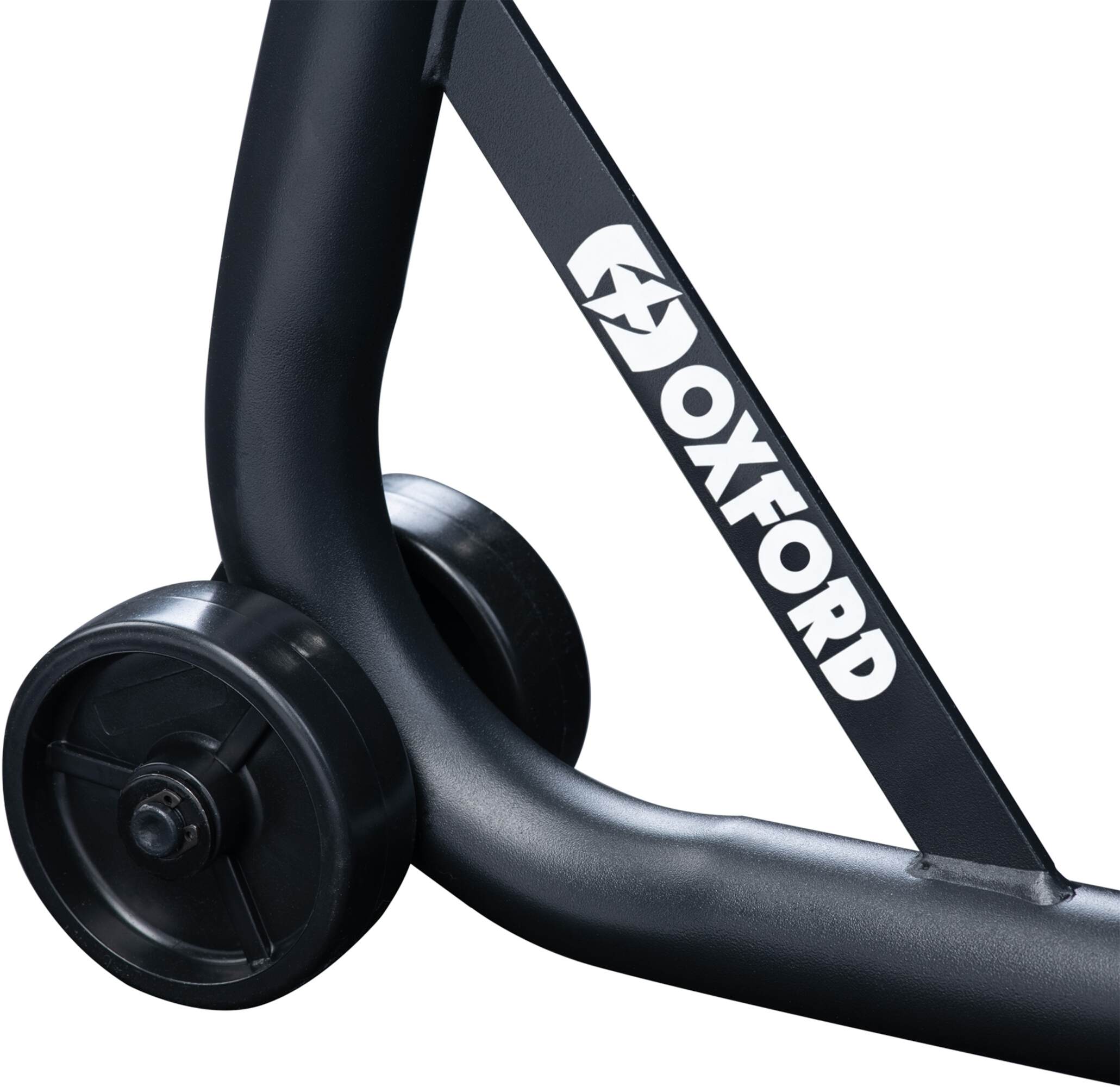 Side view of Oxford Black 2.0 Rear Mounting Stand for Men