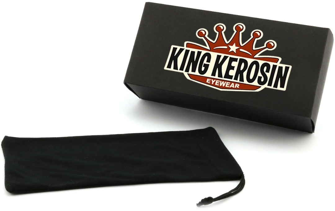 Side view of King Kerosin KK140 Sunglasses, red for Men