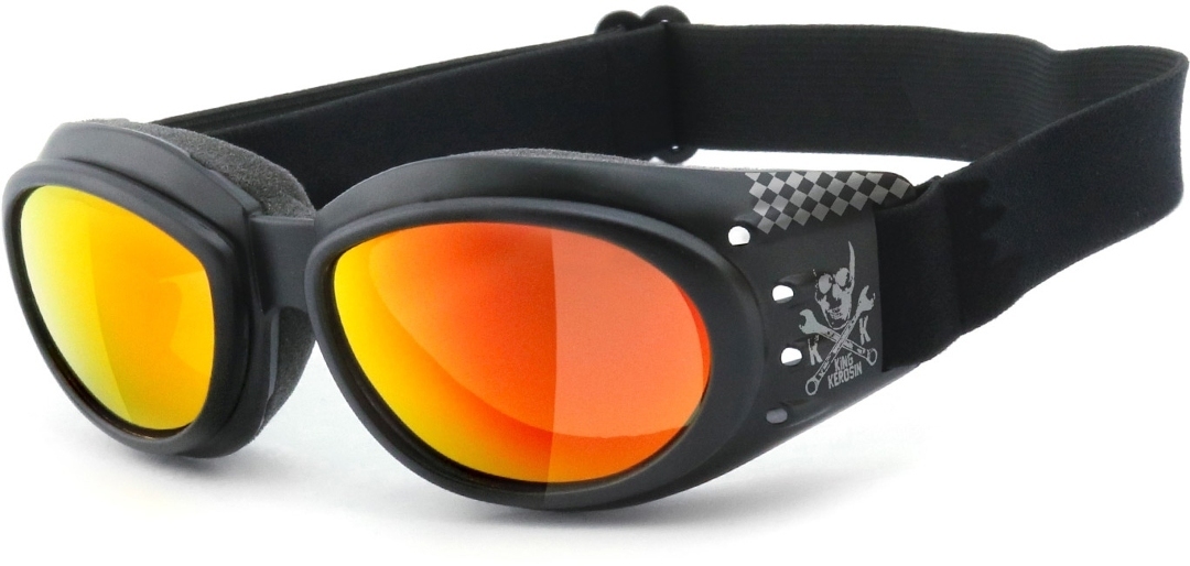 Side view of King Kerosin KK175 Sunglasses, black for Men
