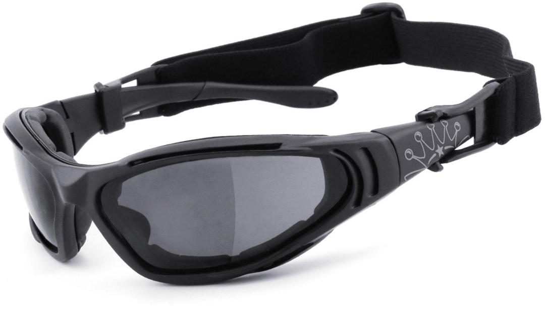 King Kerosin KK190 Sonnenbrille, schwarz-grau für Männer