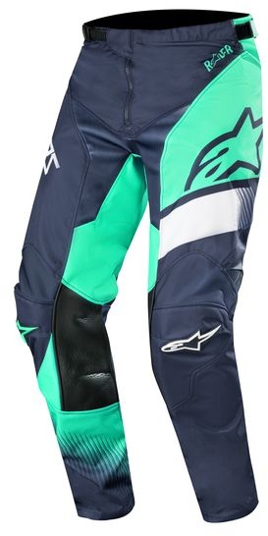 Alpinestars Racer Supermatic Motocross Broek 2019, groen-blauw, afmeting 32