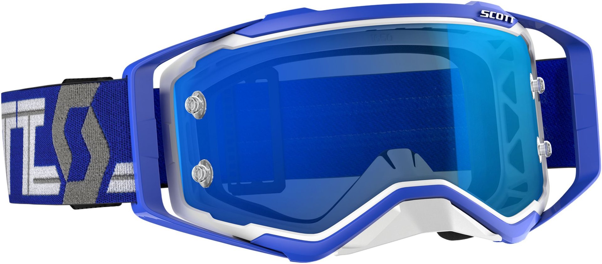 Scott Prospect Masques de motocross, blanc-bleu