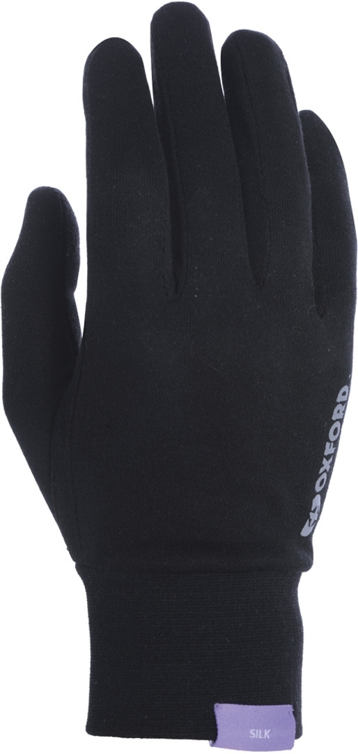 Oxford Deluxe Silky Gloves, black, Size S M, black, Size S M