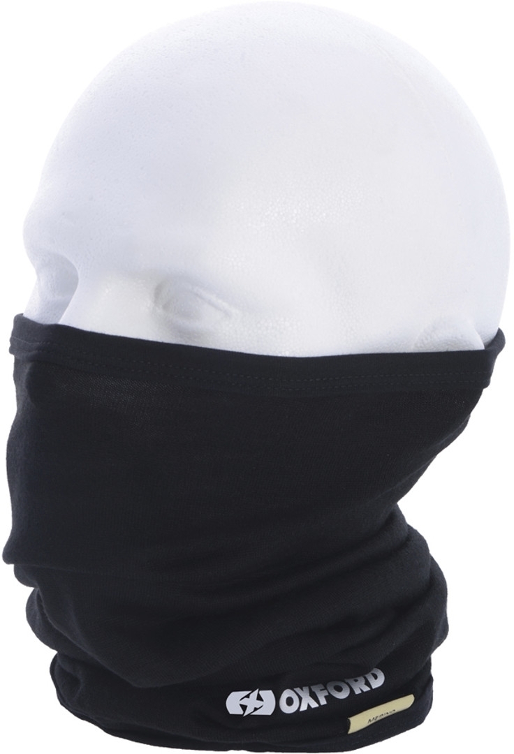 Oxford Deluxe Merino Neck Tube, black, black, Size One Size