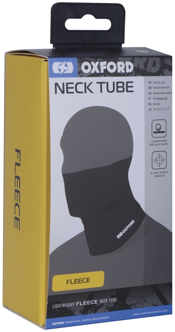 Oxford Fleece Neck Tube, black, black, Size One Size