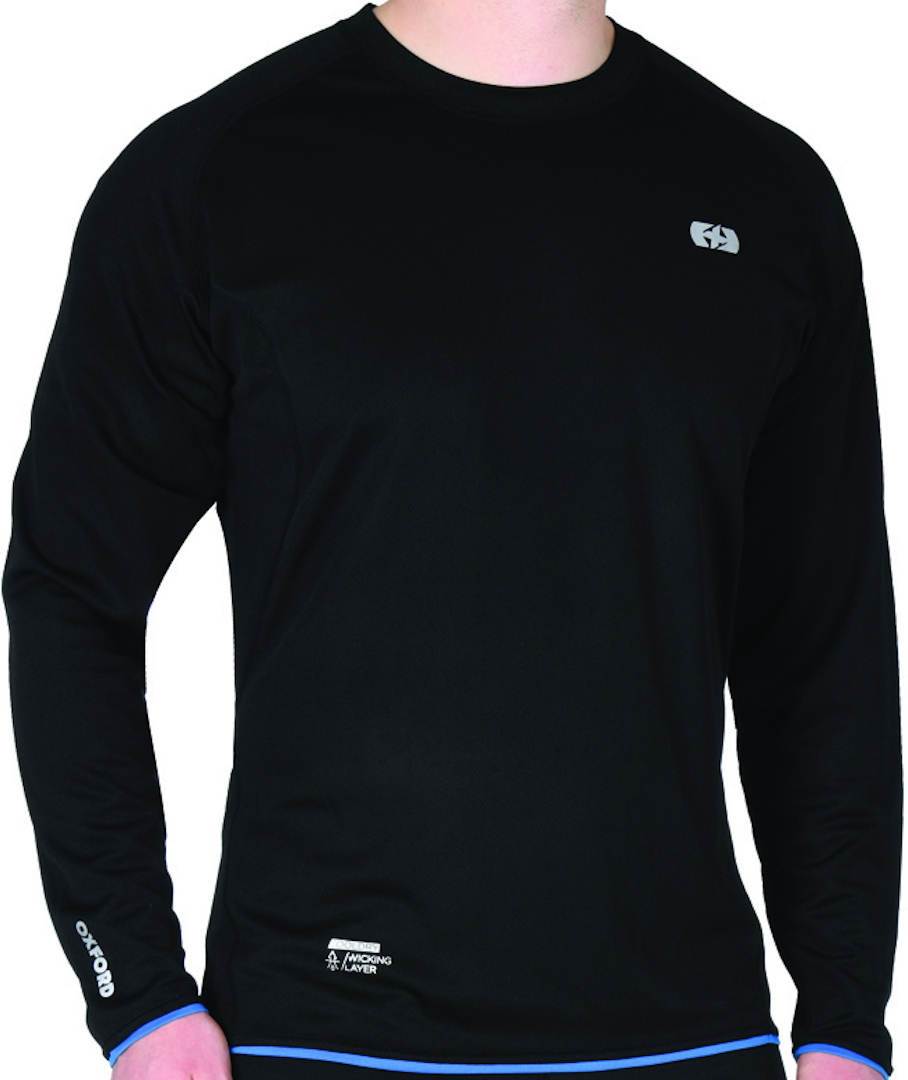 Oxford Cool Dry Wicking Layer LS Shirt, black-grey, Size XS, black-grey, Size XS