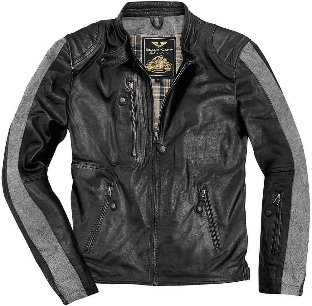 Black-Cafe London Vintage Мотоцикл Кожаная куртка