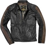 Black-Cafe London Vintage Chaqueta de cuero de motocicleta