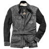 Black-Cafe London Retro Veste en cuir de moto