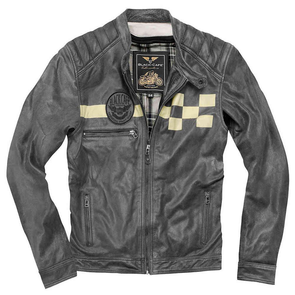 Black-Cafe London SevenT Motorcycle Leather Jacket