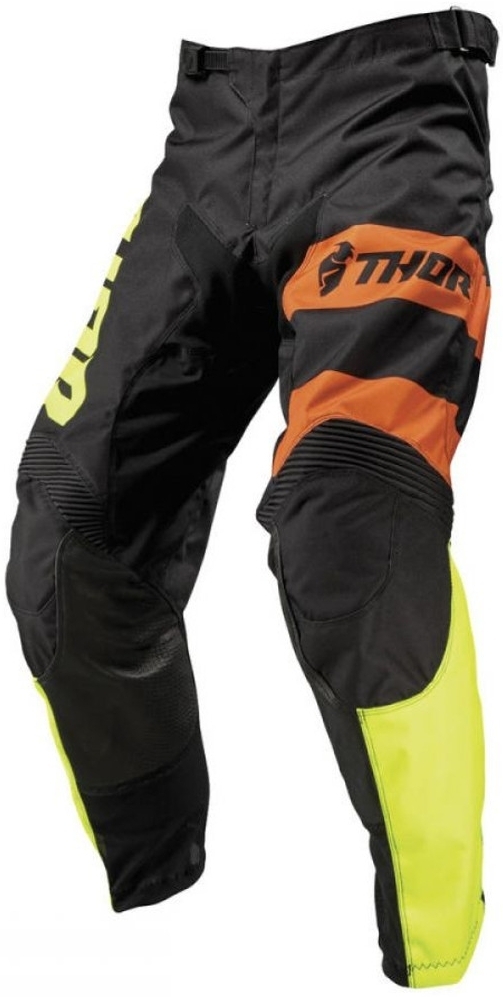Thor Pulse Savage Big Cat S9 Youth Pants, black-yellow, Size 24, black-yellow, Size 24
