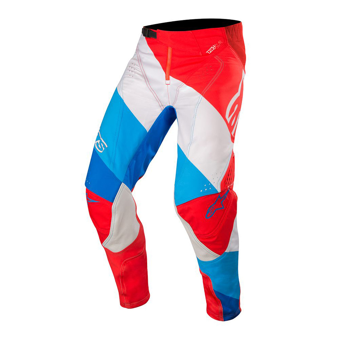 Alpinestars Techstar Venom Motocross Broek 2018, rood-blauw, afmeting 36