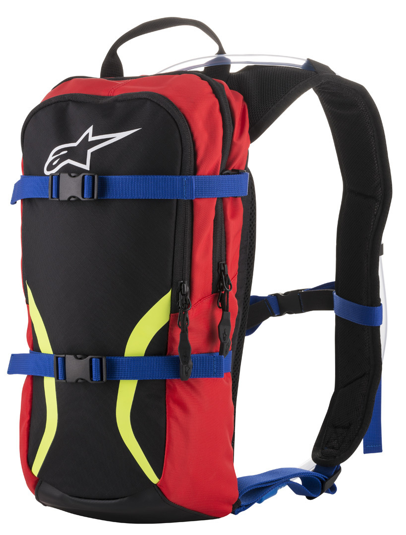 Alpinestars Iguana Hydration Rucksack, rot-blau-gelb, Größe 6-10l, rot-blau-gelb, Größe 6-10l