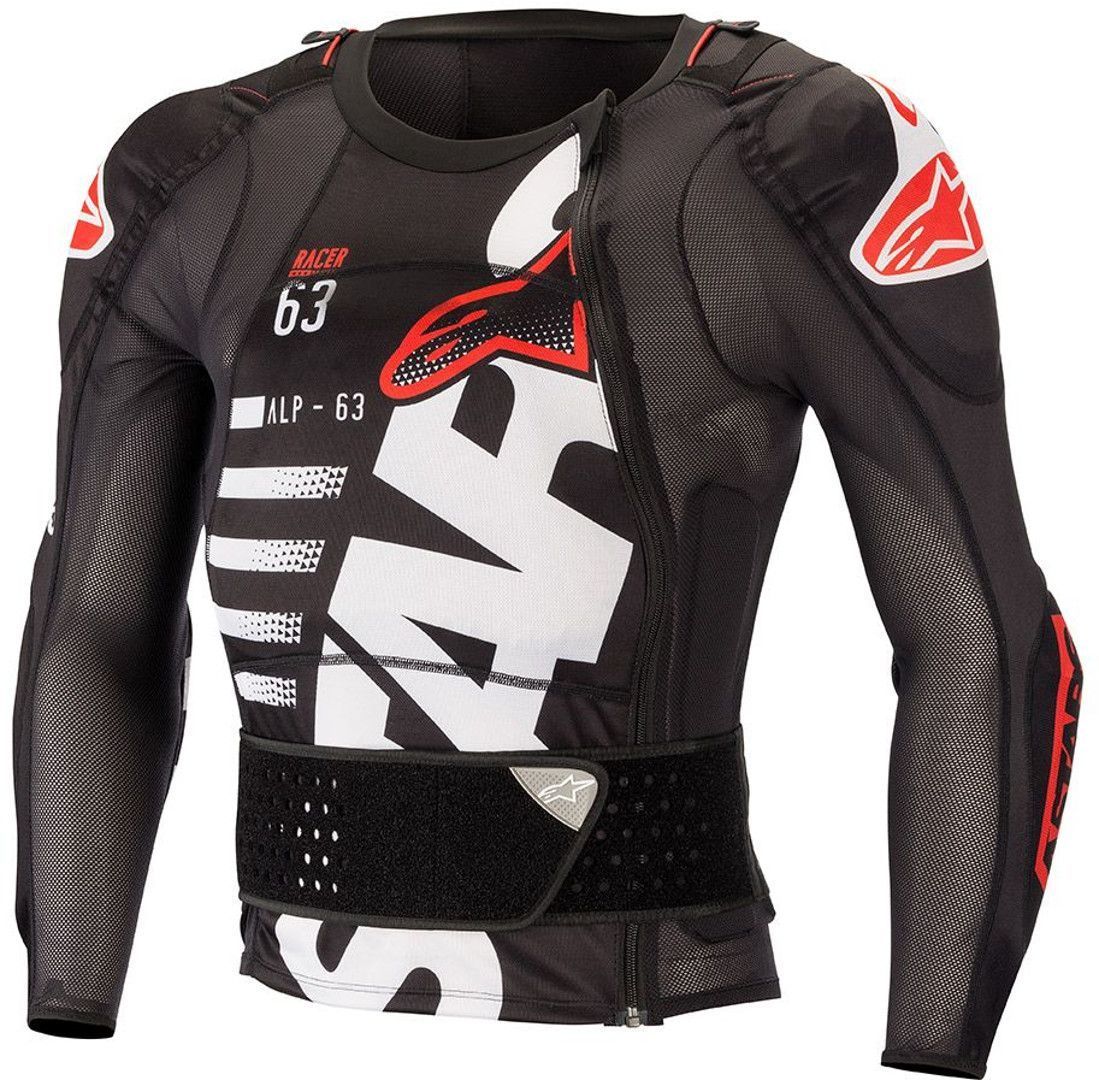 Alpinestars Sequence Protection Jacket Long Sleeve, black-white, Size M, black-white, Size M