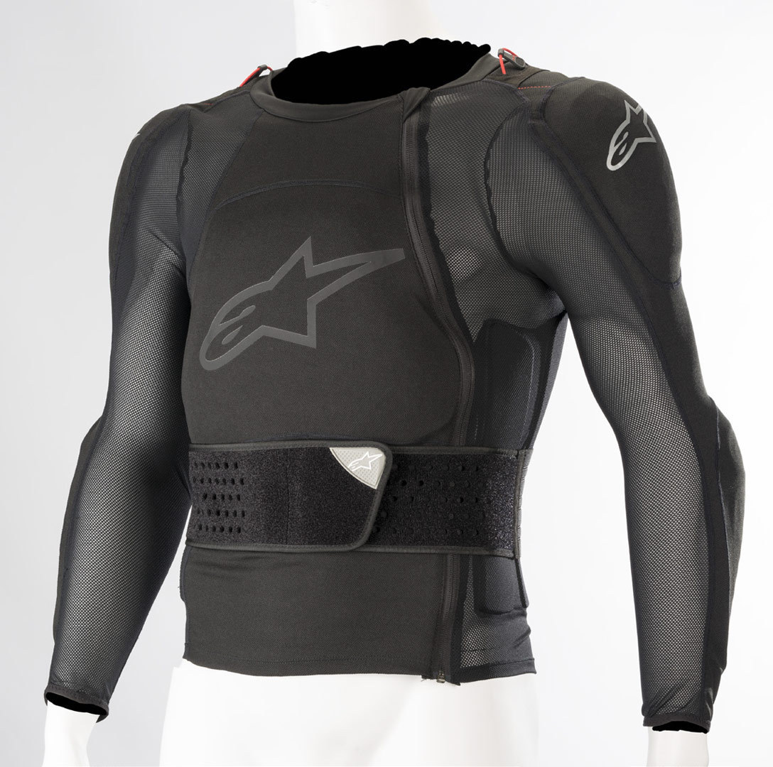 Image of Alpinestars Sequence Manica lunga giacca di protezione, nero, dimensione L
