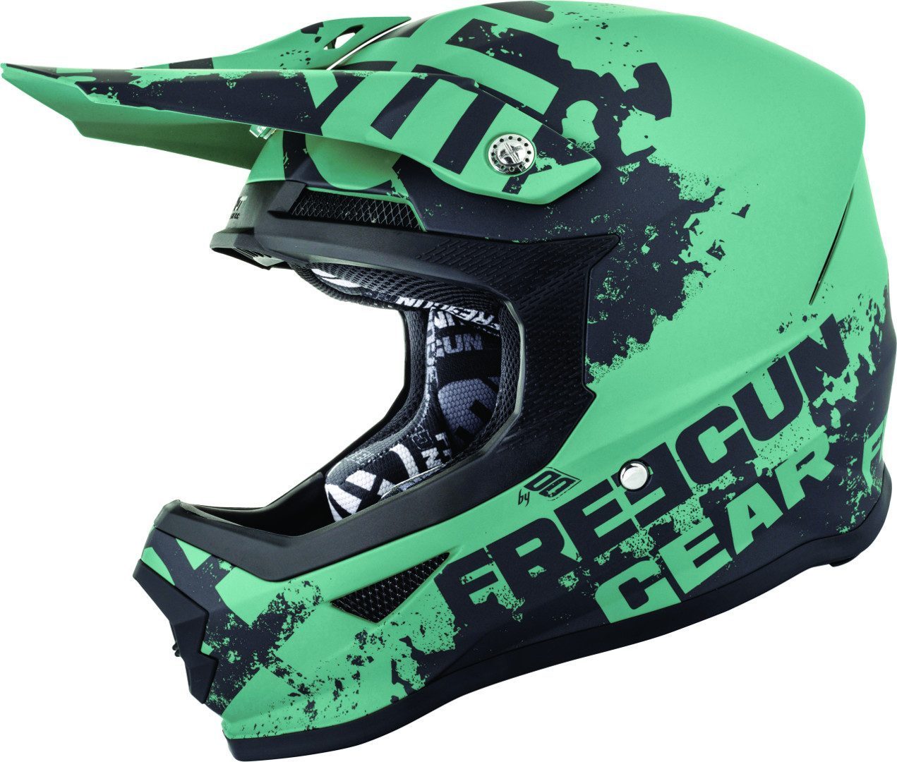 Freegun XP4 Fog Motocross Helmet, black-green, Size XL, black-green, Size XL