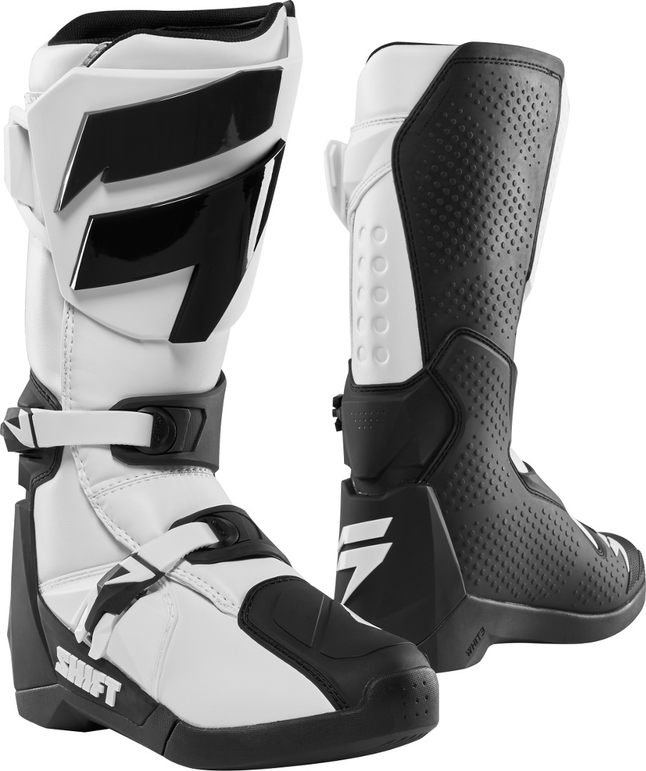 Shift WHIT3 Motocross Boots, black-white, Size 47 48, black-white, Size 47 48