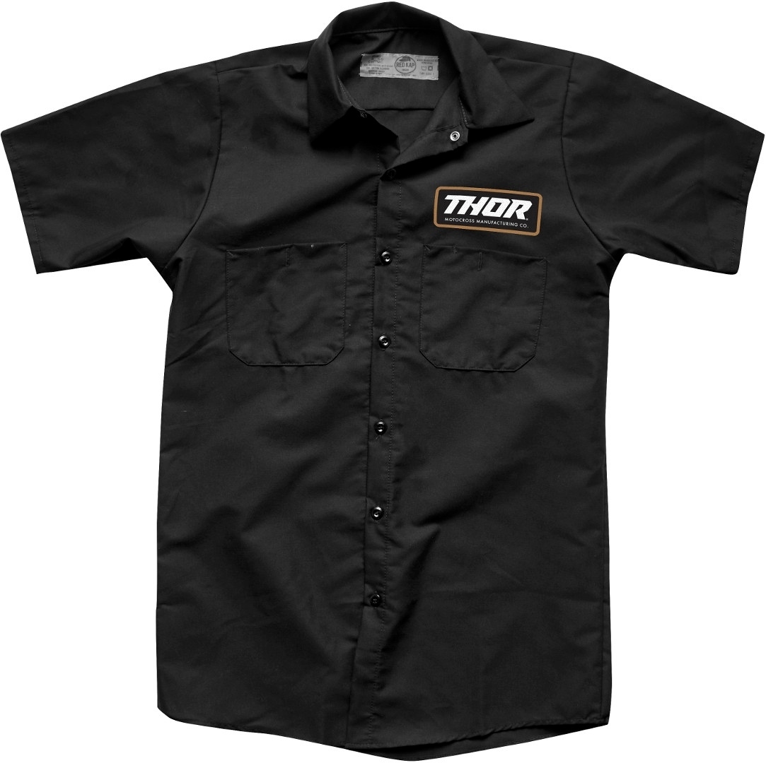 Thor Standard Work Shirt, black, Size XL, black, Size XL