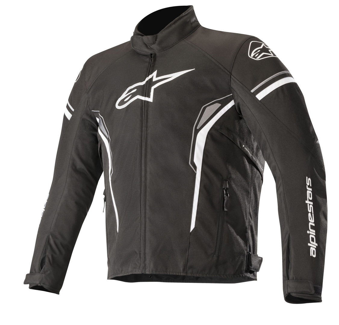 Alpinestars T-SP-1 Waterdichte motorfiets textiel jas, zwart-wit, afmeting M