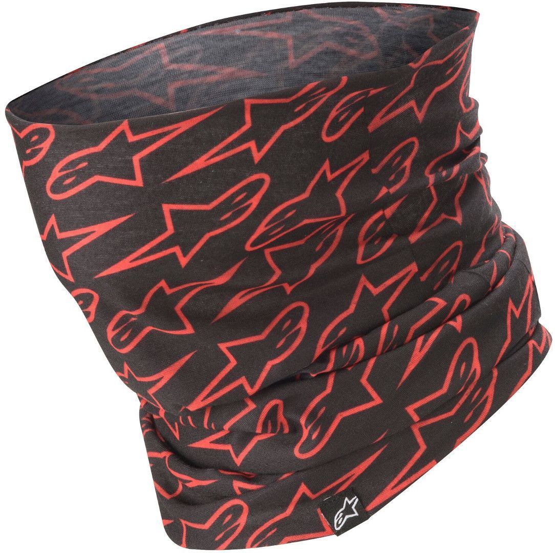 Alpinestars Men's Black Red Astars Neck Tube, Black-Red For