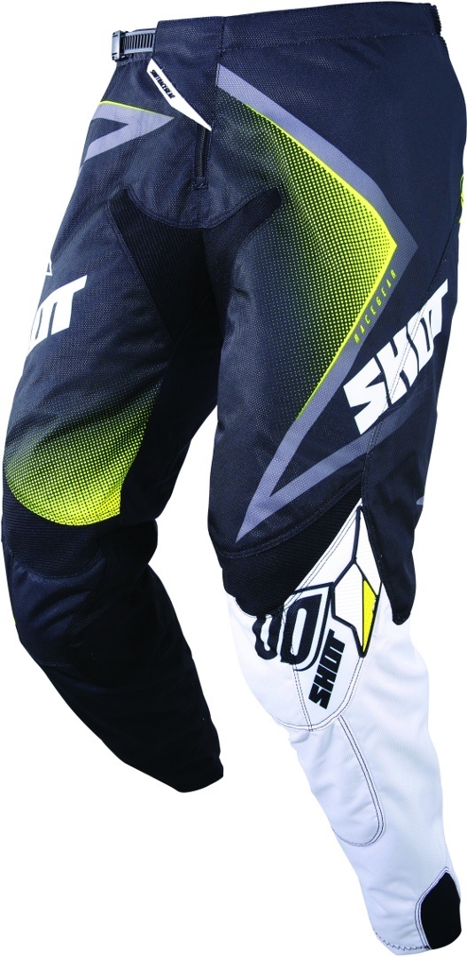 Shot Contact Rockstar 3.0 Motocross Pants, black-white-yellow, Size 26, black-white-yellow, Size 26