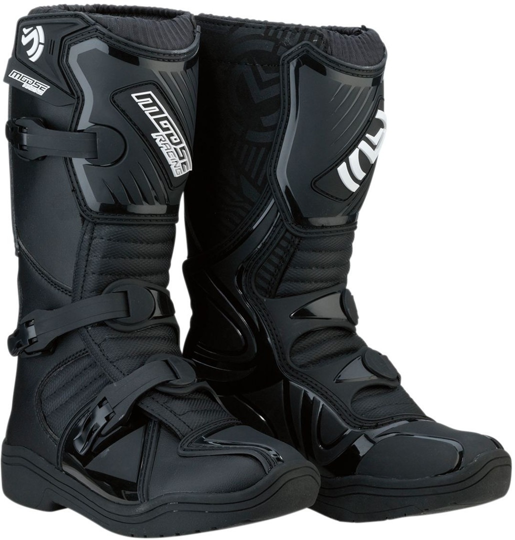 Moose Racing M1-3 Youth Motocross Boots, black, Size 33, black, Size 33