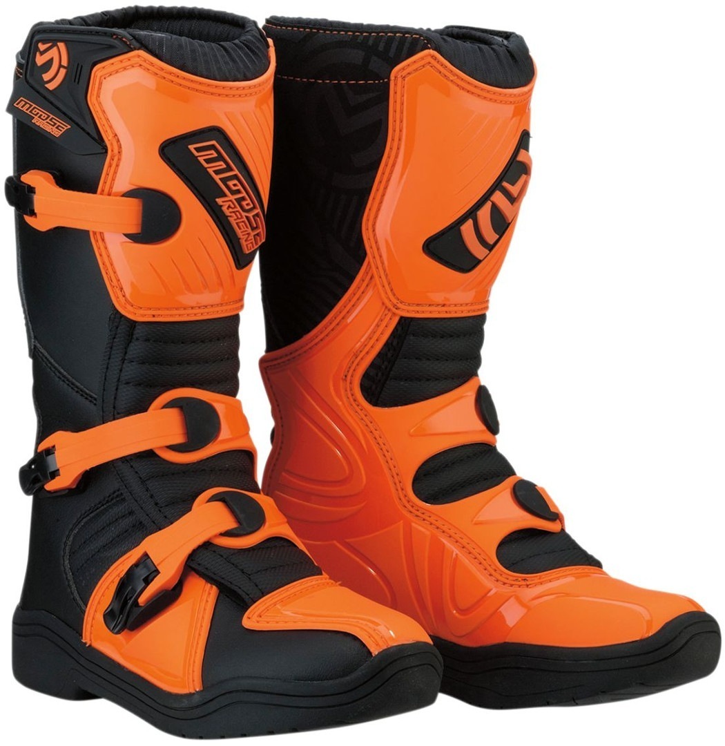 Moose Racing M1-3 Youth Motocross Boots, orange, Size 38, orange, Size 38