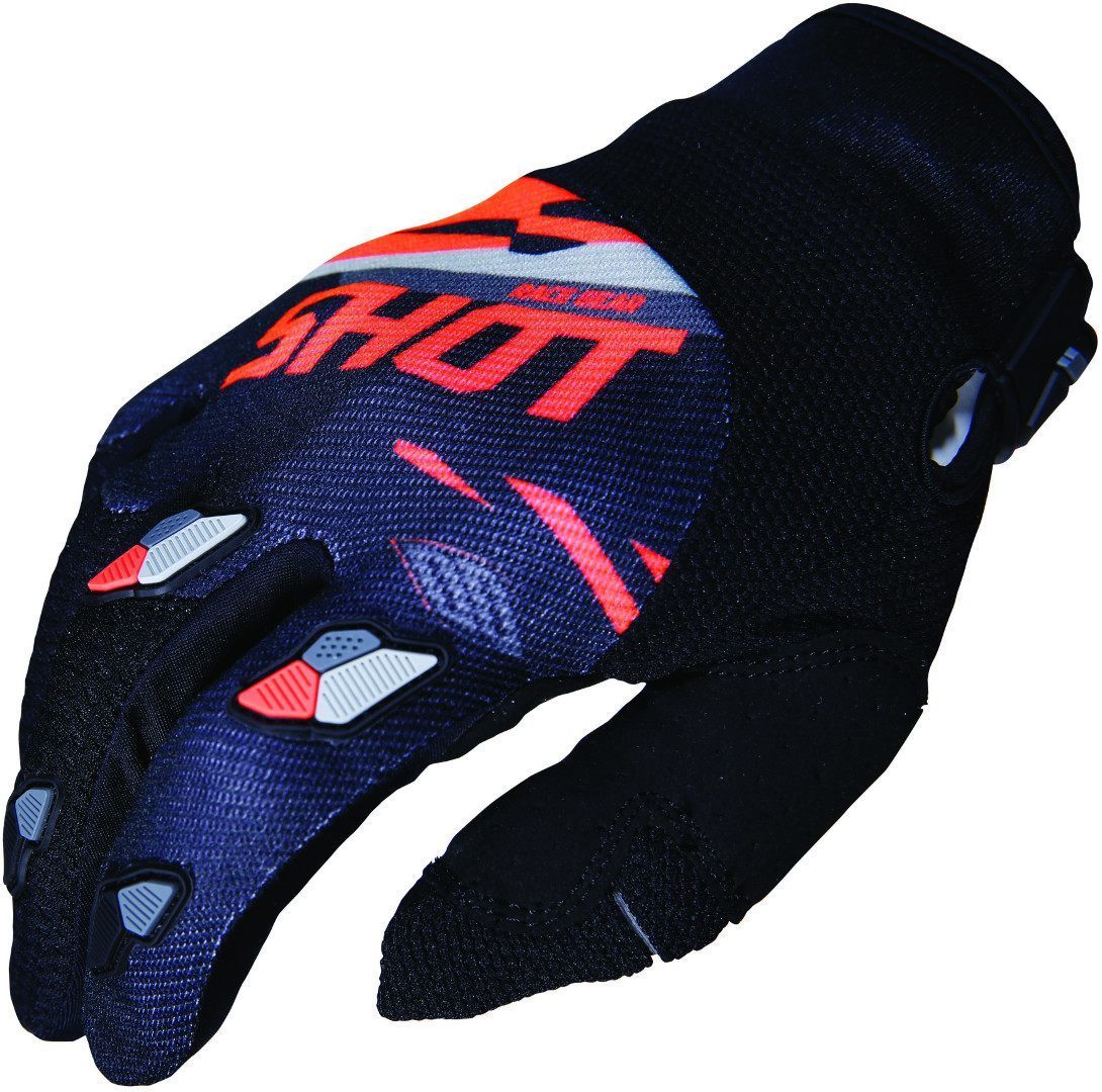 Shot Contact Score Motocross Gloves, black-orange, Size XL, black-orange, Size XL