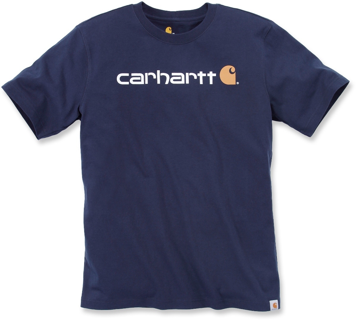 Image of Carhartt EMEA Core Logo Workwear Short Sleeve Maglietta, blu, dimensione L
