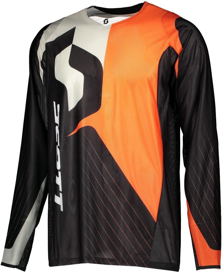 Scott 450 Angled Light Motocross Jersey, black-orange, Size S, black-orange, Size S