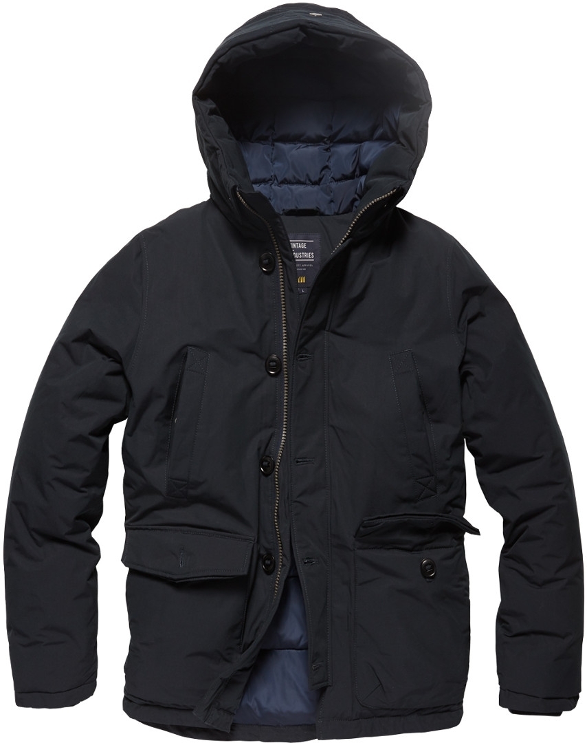 Vintage Industries Hawker Parka, blue, Size S, blue, Size S