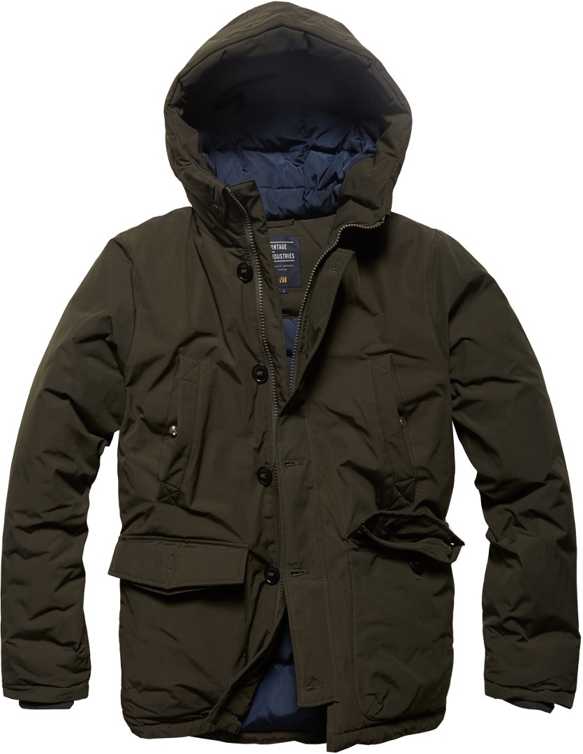 Vintage Industries Hawker Parka, green, Size S, green, Size S