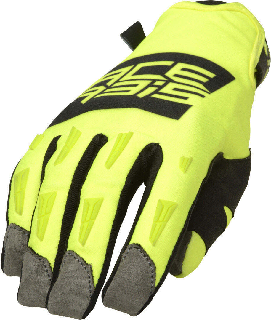 Acerbis WP Homologated Motocross Gloves, black-yellow, Size S, black-yellow, Size S