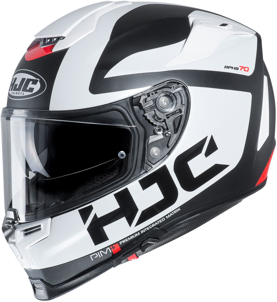 HJC RPHA 70 Balius helm, zwart-wit, afmeting 2XL