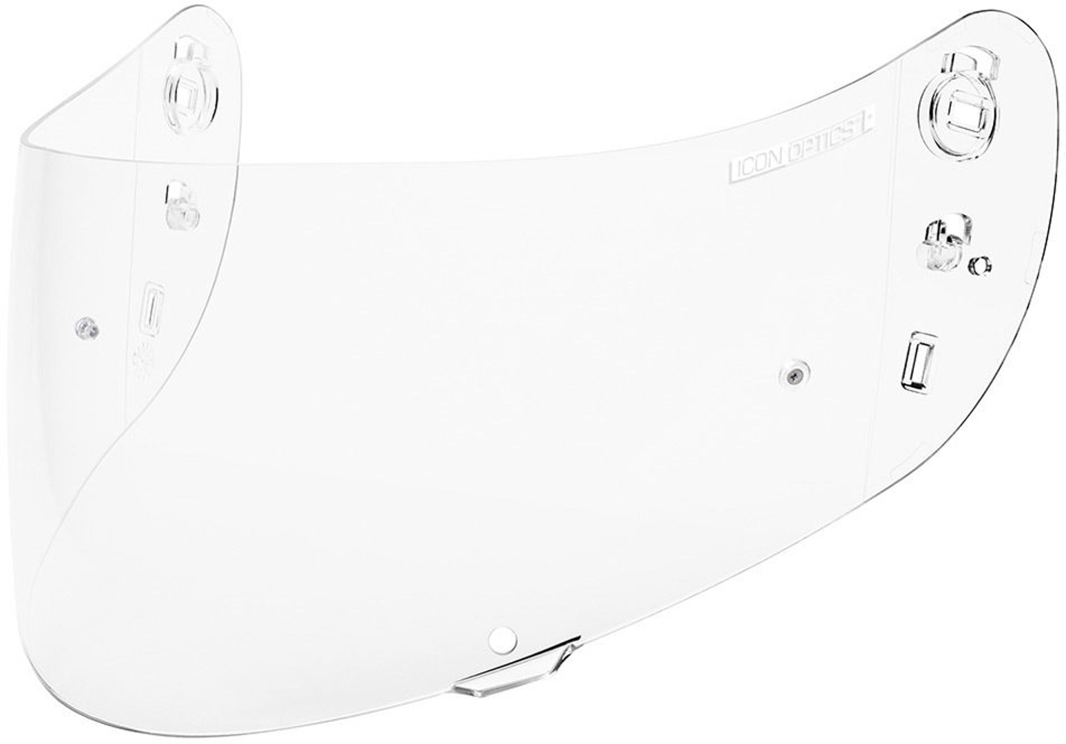 Icon Optics Pinlock Ready Visor, clear, clear, Size One Size