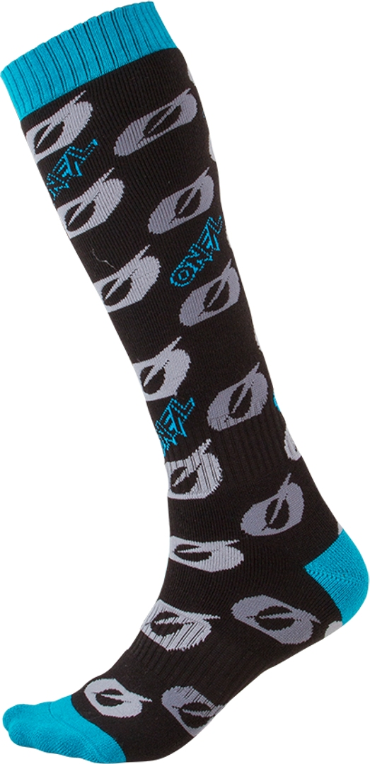 Oneal Pro MX O Logo Motocross Socks, black-blue, black-blue, Size One Size
