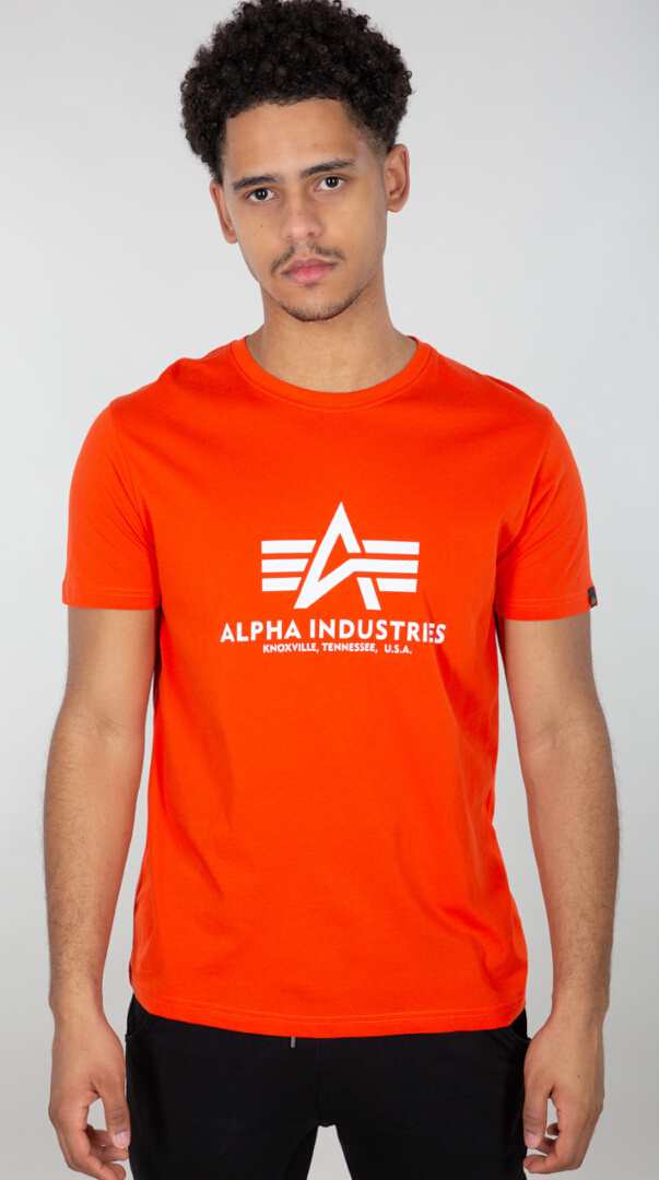 Image of Alpha Industries Basic T-shirt, arancione, dimensione M