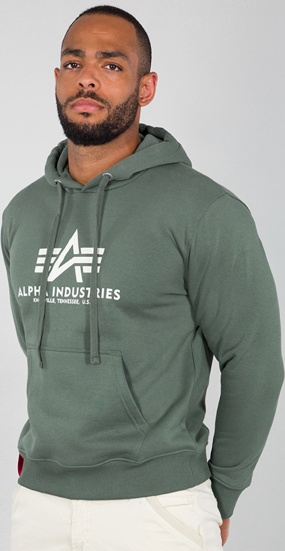 Alpha Industries Basic Hættetrøje, grøn, størrelse 3XL