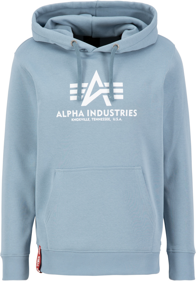 Alpha Industries Basic Hoodie, grå-blå, storlek XL