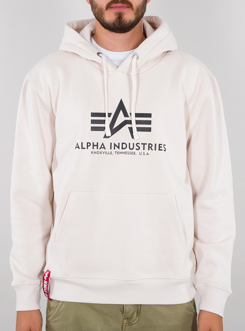Alpha Industries Basic Hoodie, beige, Größe XL, beige, Größe XL