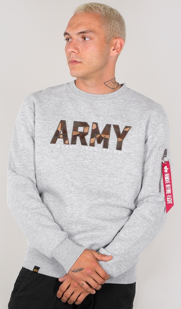 Alpha Industries Army Camo Tröja, grå-grön, storlek S