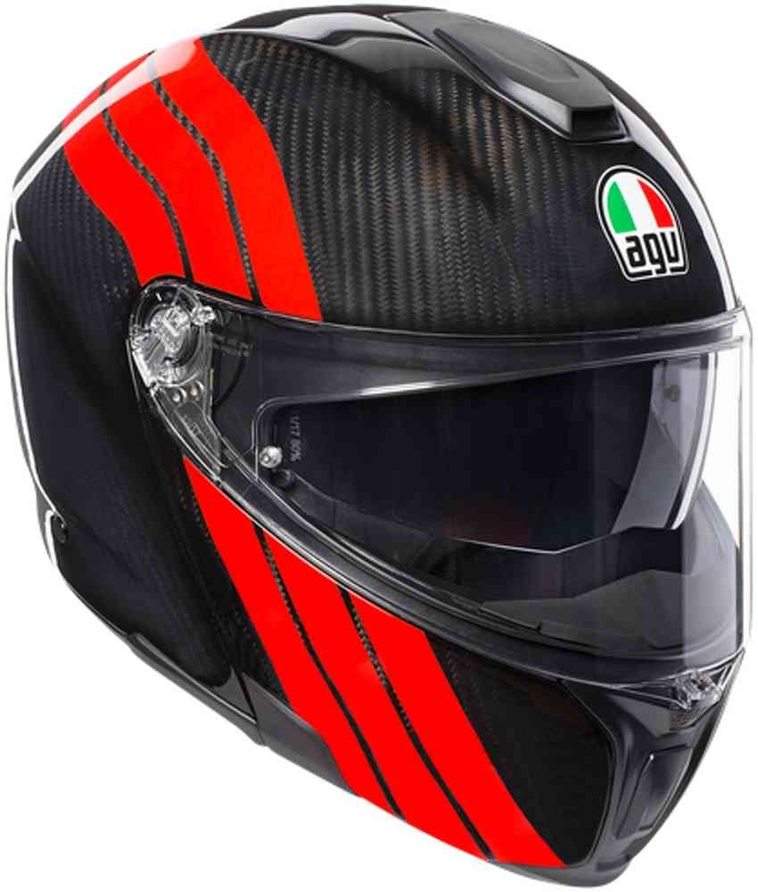 AGV Sportmodular PLK Stripes Carbon casco