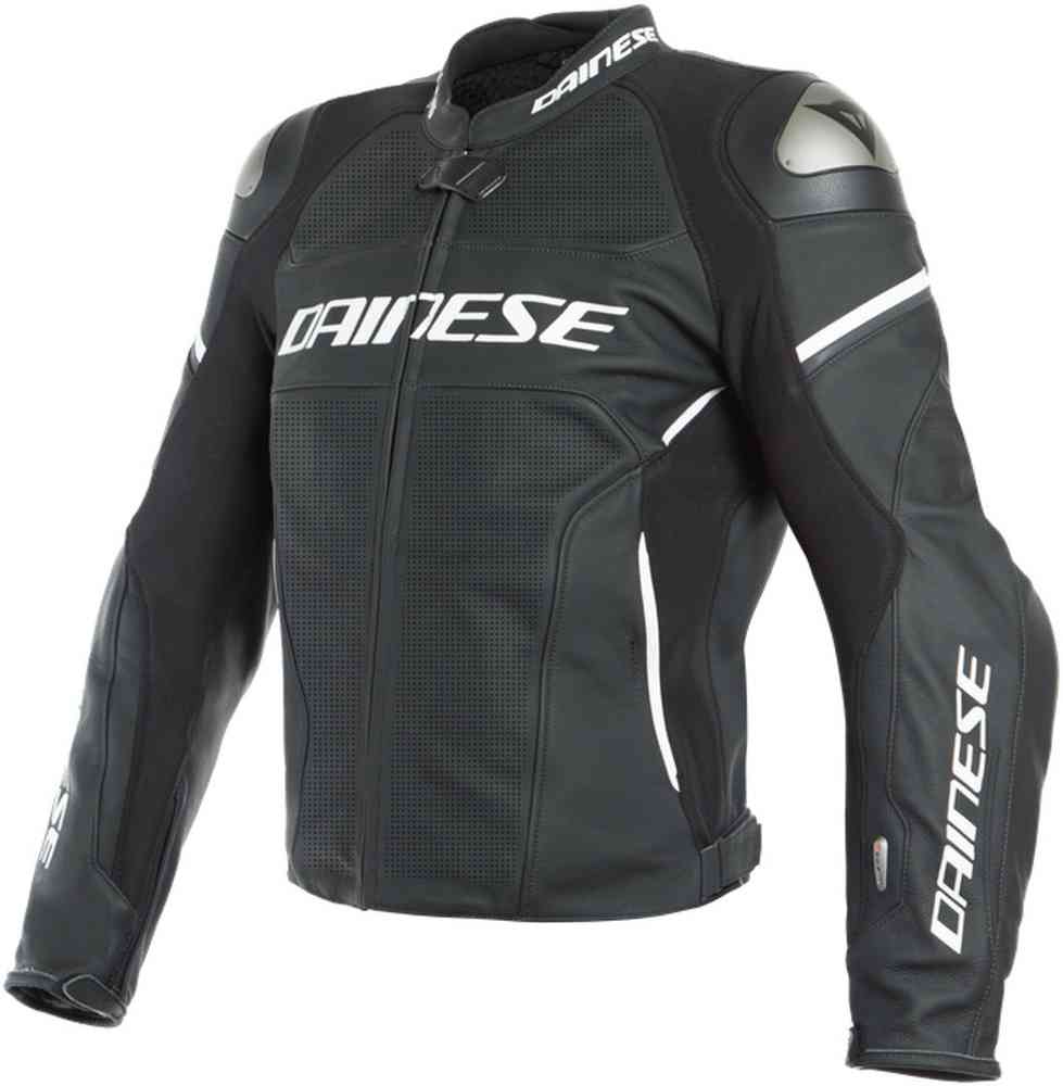 Dainese Racing 3 D-Air® Airbag Chaqueta de cuero moto perforada