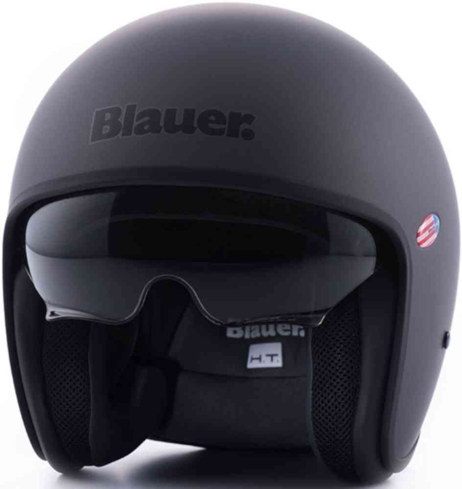 Blauer Pilot 1.1 Monochrome Titan Matte Jet Hjälm